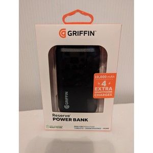 Griffin Portable Power Bank 10000 mAh Reserve 4 x Phone Charge Tablet 2 output